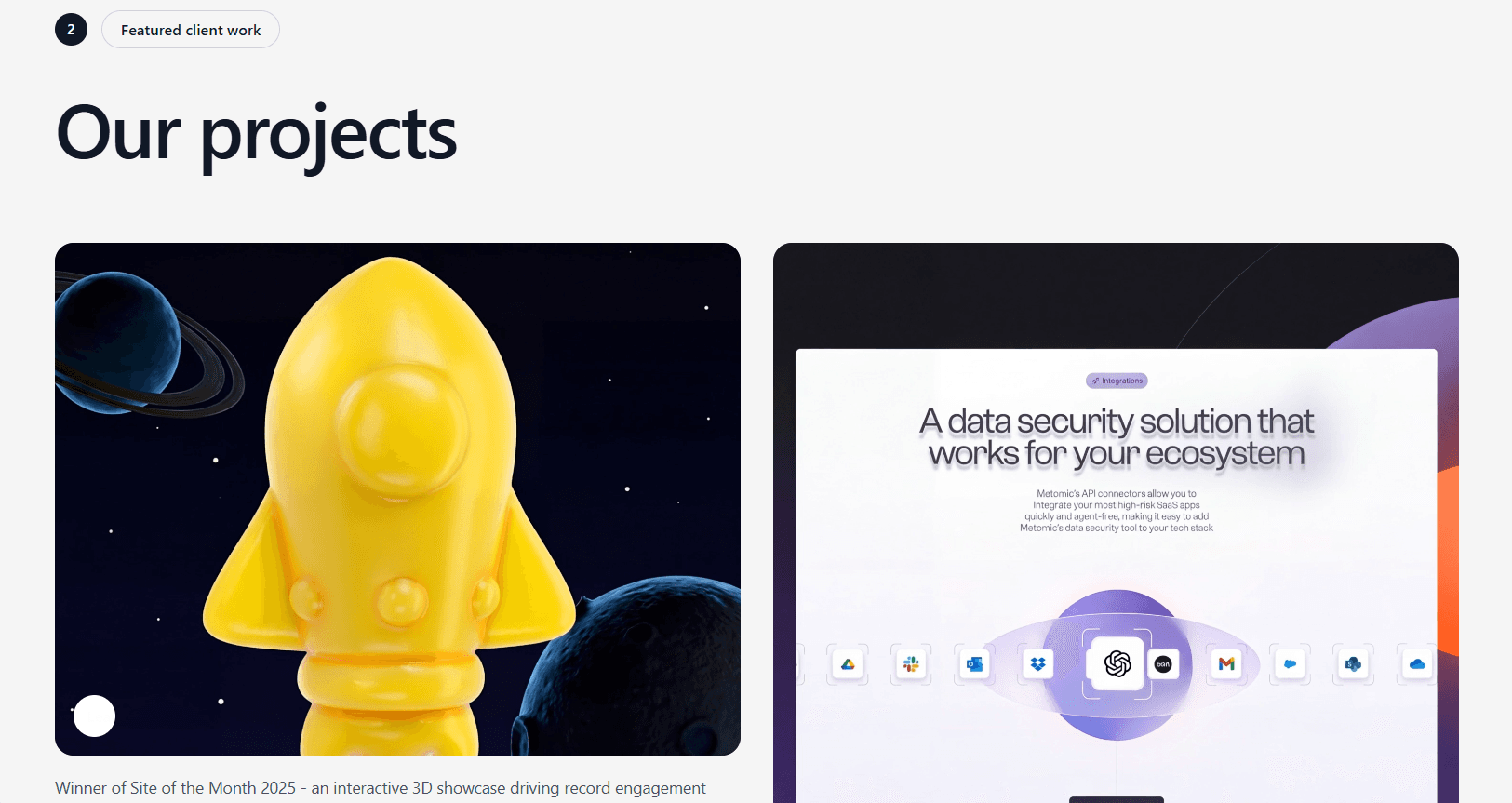 Axion Studio — Landing d'agence en WebGPU